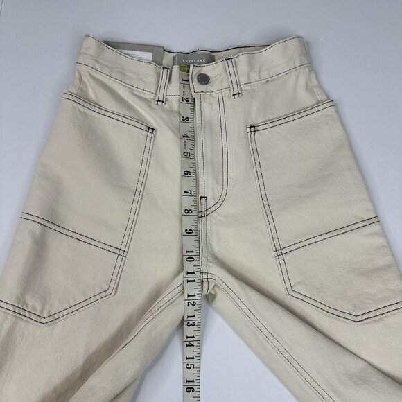 Everlane Women’s‎ NWT ECRU The Gardner Jean Wide-Leg Denim Pant W23-24.25/L24.75 - Picture 11 of 14